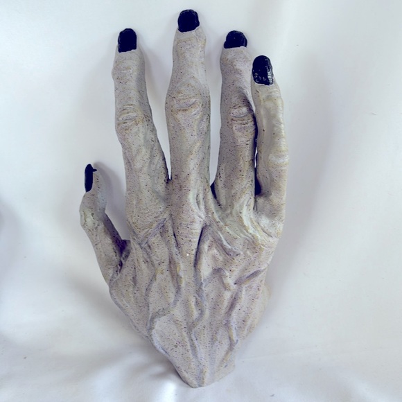 Slightly Used Mario Chiodo Dracula Scary Latex Gloves Gray - Picture 5 of 11